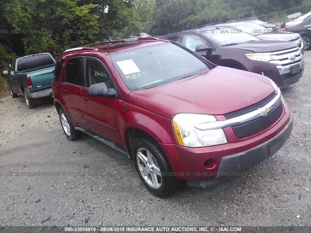 2CNDL63F956015960 - 2005 CHEVROLET EQUINOX LT RED photo 1