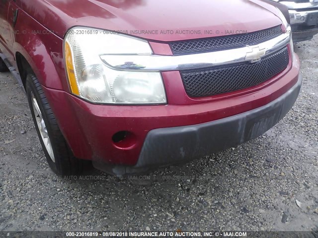 2CNDL63F956015960 - 2005 CHEVROLET EQUINOX LT RED photo 6