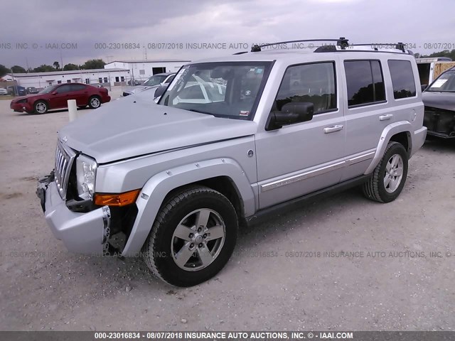 1J8HG58N76C204855 - 2006 JEEP COMMANDER LIMITED SILVER photo 2