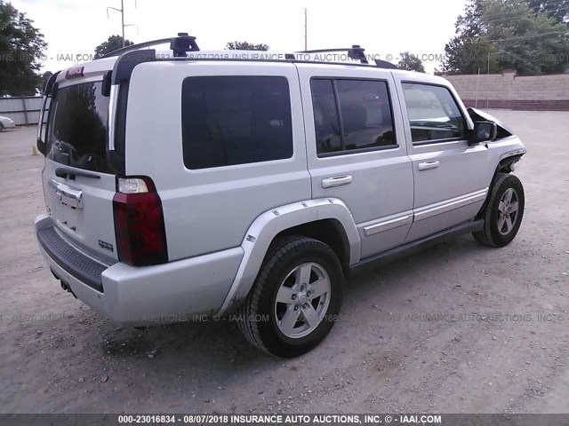 1J8HG58N76C204855 - 2006 JEEP COMMANDER LIMITED SILVER photo 4