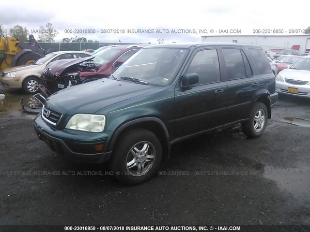 JHLRD18791S010599 - 2001 HONDA CR-V SE/LE GREEN photo 2