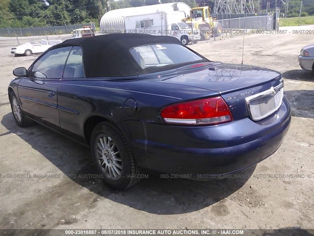 1C3EL55RX6N258799 - 2006 CHRYSLER SEBRING TOURING BLUE photo 3