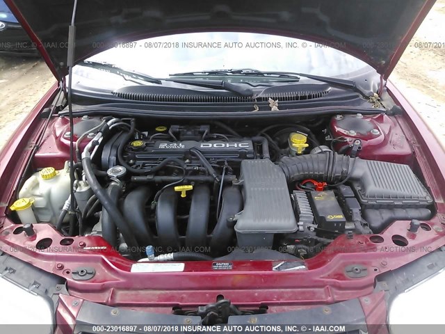 3C3EL45X7TT268274 - 1996 CHRYSLER SEBRING JX RED photo 10