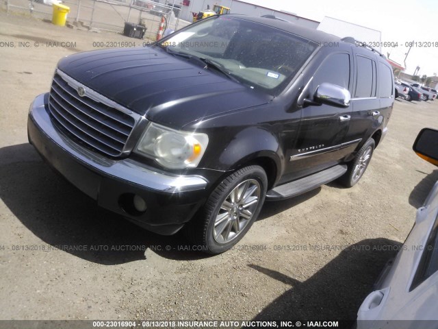 1A8HX58N78F114235 - 2008 CHRYSLER ASPEN LIMITED BLACK photo 2
