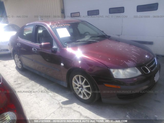 YS3FB49S741022165 - 2004 SAAB 9-3 LINEAR MAROON photo 1