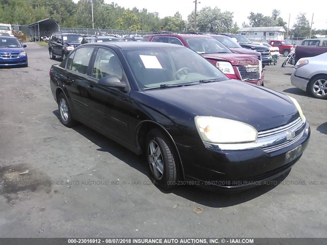1G1ZT52875F164860 - 2005 CHEVROLET MALIBU LS BLACK photo 1
