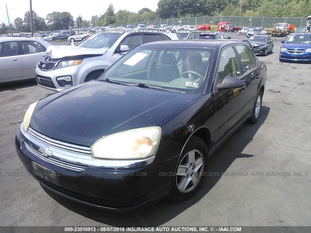 1G1ZT52875F164860 - 2005 CHEVROLET MALIBU LS BLACK photo 2