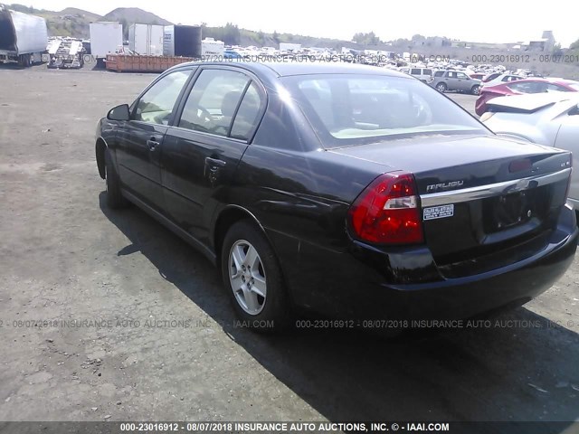 1G1ZT52875F164860 - 2005 CHEVROLET MALIBU LS BLACK photo 3