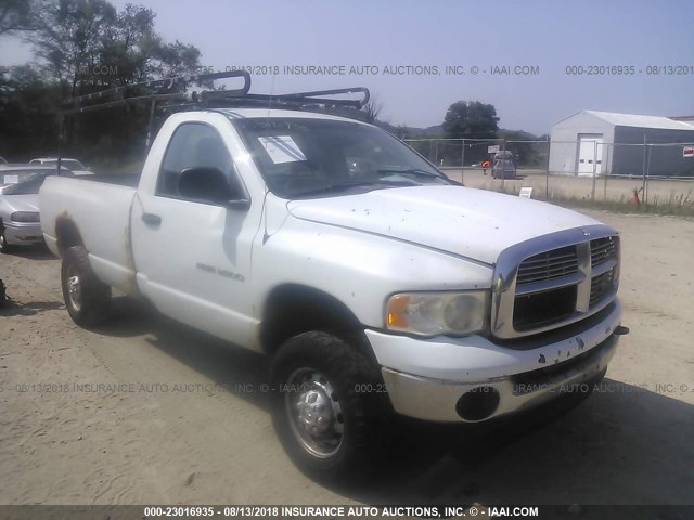 3D7KU26D54G196625 - 2004 DODGE RAM 2500 ST/SLT WHITE photo 1