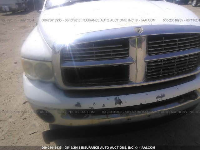 3D7KU26D54G196625 - 2004 DODGE RAM 2500 ST/SLT 白色 照片 6