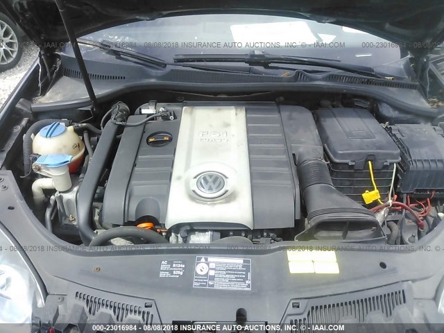 WVWEV71K37W141409 - 2007 VOLKSWAGEN NEW GTI BLACK photo 10