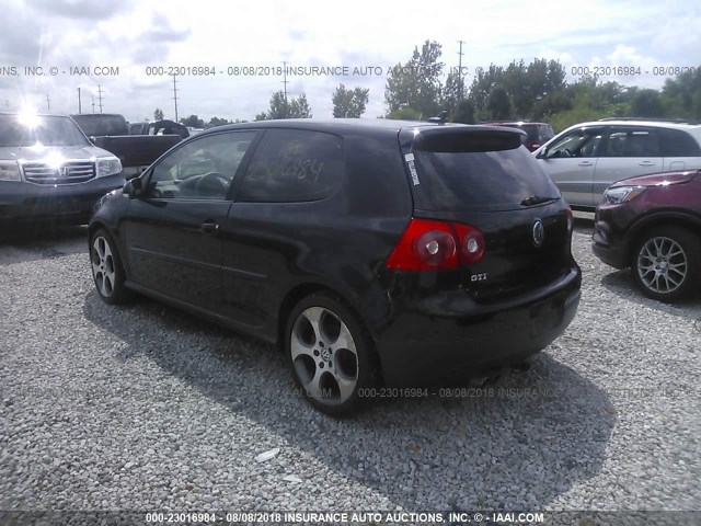 WVWEV71K37W141409 - 2007 VOLKSWAGEN NEW GTI BLACK photo 3