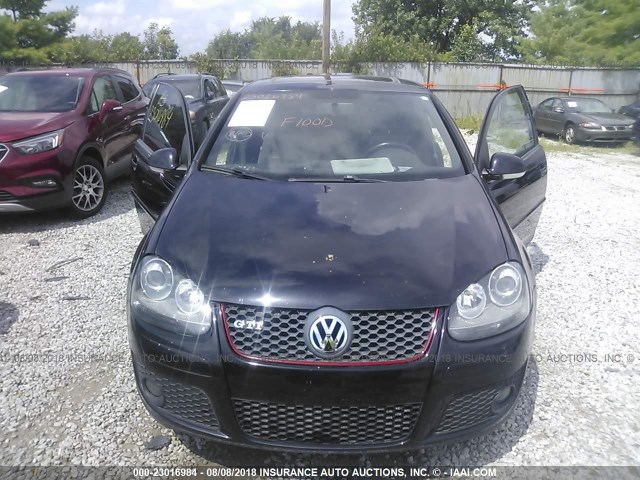 WVWEV71K37W141409 - 2007 VOLKSWAGEN NEW GTI BLACK photo 6