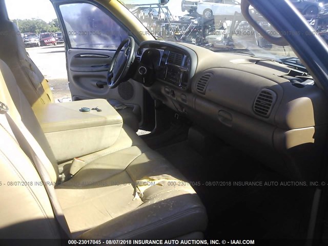 1B7HC13Y91J244887 - 2001 DODGE RAM 1500 GREEN photo 5