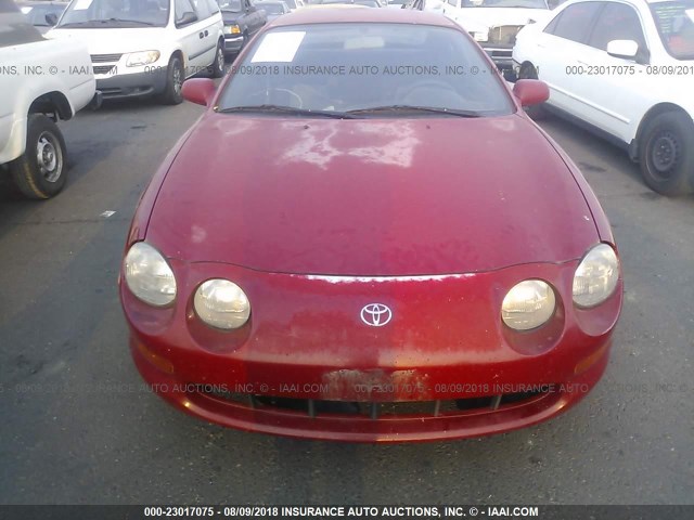 JT2AT00N4S0031478 - 1995 TOYOTA CELICA ST RED photo 6