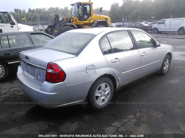 1G1ZT54805F168603 - 2005 CHEVROLET MALIBU LS Gümüş foto 4