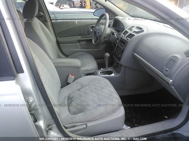 1G1ZT54805F168603 - 2005 CHEVROLET MALIBU LS Gümüş foto 5