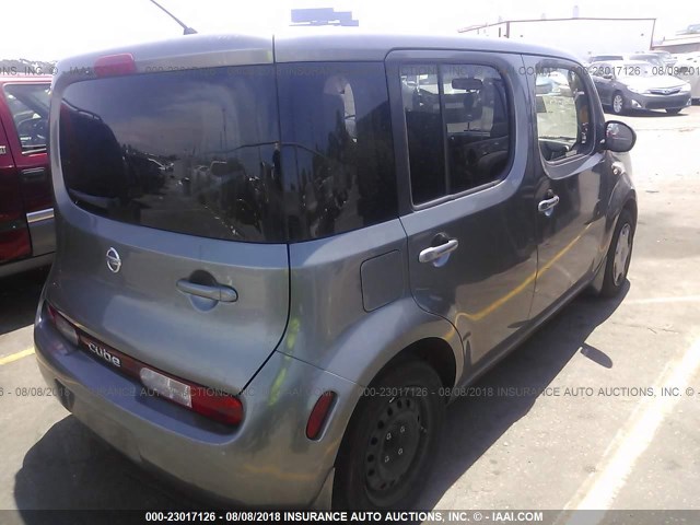 JN8AZ28R39T131190 - 2009 NISSAN CUBE S/SL GRAY photo 4