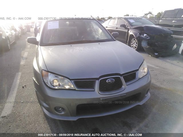 JF1GD61607H510147 - 2007 SUBARU IMPREZA 2.5I GRAY photo 6