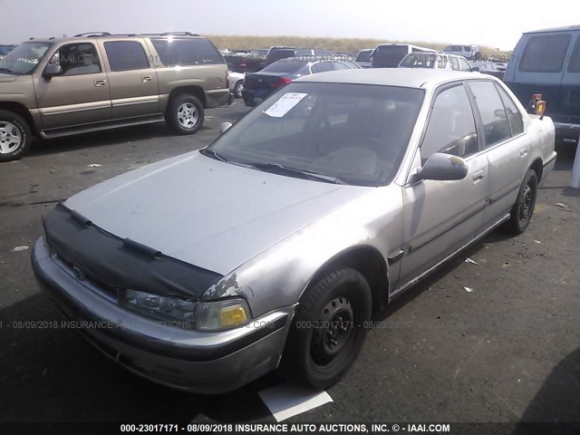 JHMCB7652MC100414 - 1991 HONDA ACCORD LX/EX GRAY photo 2