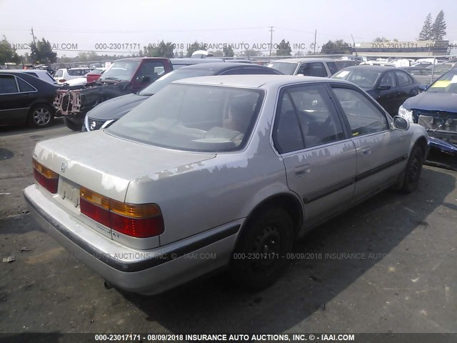 JHMCB7652MC100414 - 1991 HONDA ACCORD LX/EX GRAY photo 4