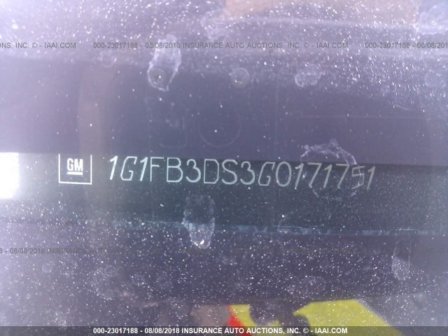 1G1FB3DS3G0171751 - 2016 CHEVROLET CAMARO LT 白色 照片 9