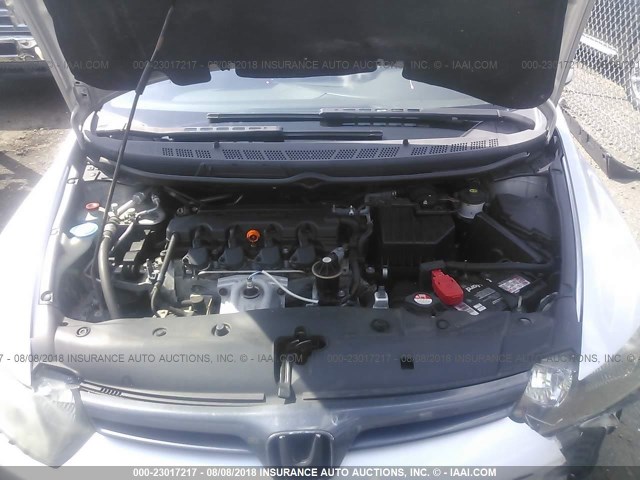 2HGFG12918H512642 - 2008 HONDA CIVIC EXL 银色 照片 10