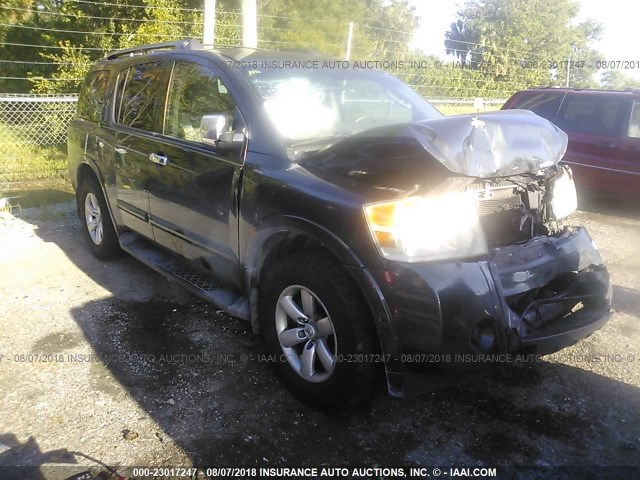 5N1AA08D98N624317 - 2008 NISSAN ARMADA SE/LE GRAY photo 1