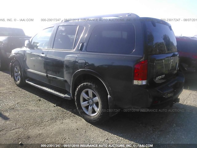 5N1AA08D98N624317 - 2008 NISSAN ARMADA SE/LE GRAY photo 3