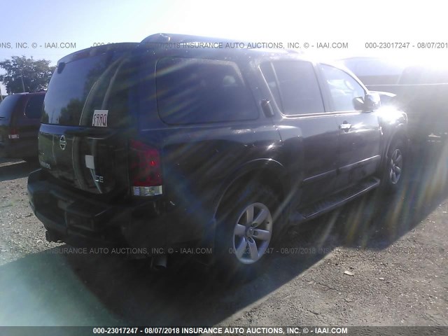 5N1AA08D98N624317 - 2008 NISSAN ARMADA SE/LE GRAY photo 4