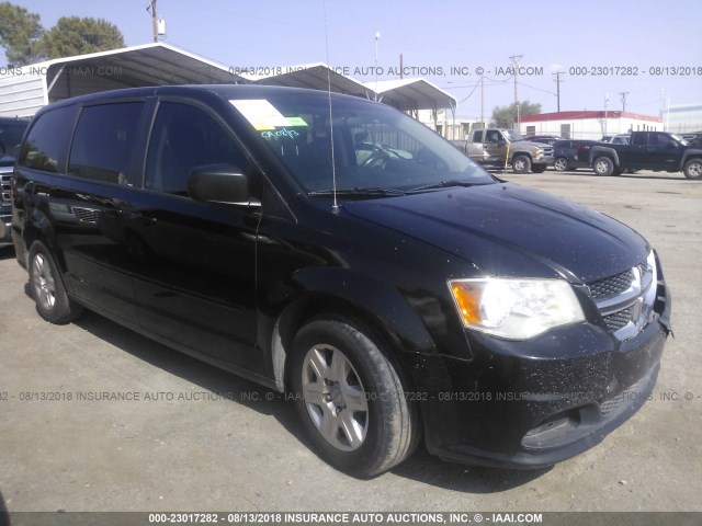 2D4RN4DG9BR647113 - 2011 DODGE GRAND CARAVAN EXPRESS BLACK photo 1