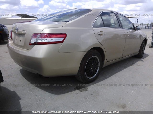 4T1BF3EK1BU117936 - 2011 TOYOTA CAMRY SE/LE/XLE BEIGE photo 4