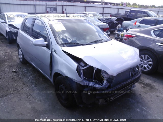 KL1TD6DE5AB105396 - 2010 CHEVROLET AVEO LS/LT SILVER photo 1