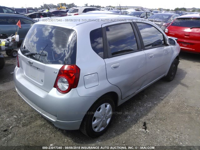 KL1TD6DE5AB105396 - 2010 CHEVROLET AVEO LS/LT 银色 照片 4