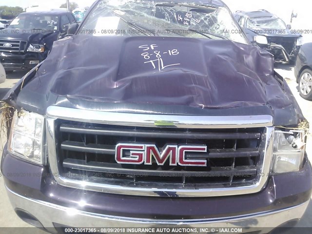 2GTEK19J981147631 - 2008 GMC SIERRA K1500 PURPLE photo 10