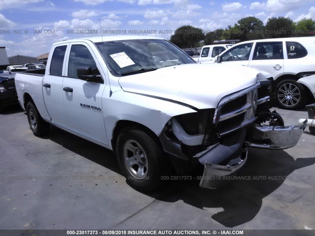 1C6RD6FP4CS231924 - 2012 DODGE RAM 1500 ST WHITE photo 1