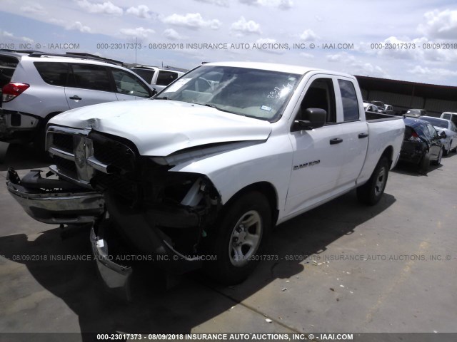 1C6RD6FP4CS231924 - 2012 DODGE RAM 1500 ST WHITE photo 2