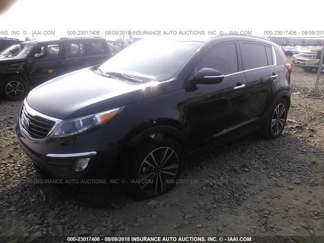 KNDPC3A60G7816542 - 2016 KIA SPORTAGE EX/SX BLACK photo 2