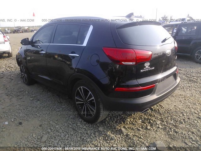 KNDPC3A60G7816542 - 2016 KIA SPORTAGE EX/SX BLACK photo 3