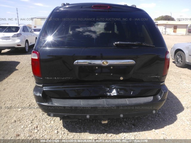 2A8GP64L36R701687 - 2006 CHRYSLER TOWN & COUNTRY LIMITED BLACK photo 6