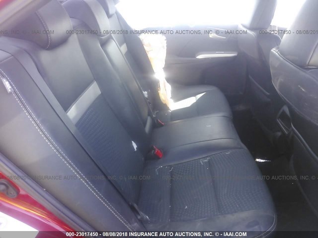 4T1BF1FK2CU573061 - 2012 TOYOTA CAMRY SE/LE/XLE RED photo 8