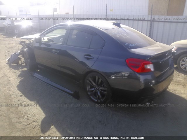 JF1VA1E67G9832291 - 2016 SUBARU WRX PREMIUM GRAY photo 3