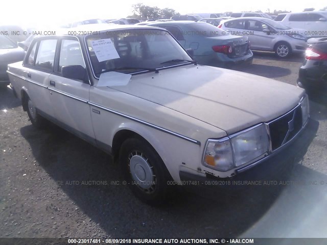 YV1AX8843J1326712 - 1988 VOLVO 244 DL/GL CREAM photo 1