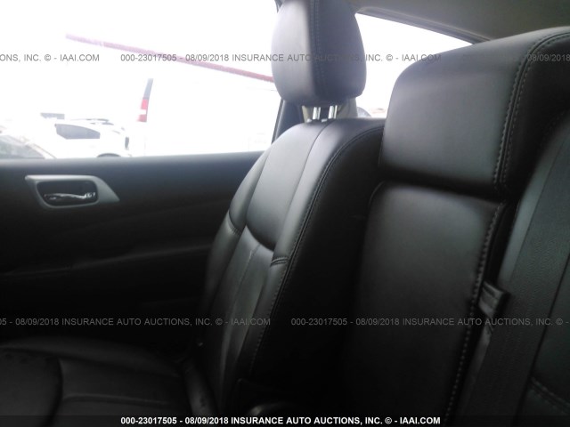 5N1AR2MN8FC664318 - 2015 NISSAN PATHFINDER S/SV/SL/PLATINUM GRAY photo 8