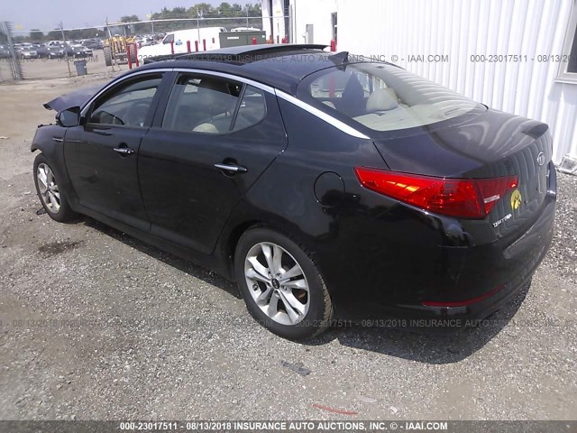 KNAGN4A79B5102967 - 2011 KIA OPTIMA EX/SX BLACK photo 3