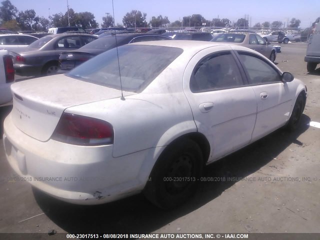 1C3EL46X63N511359 - 2003 CHRYSLER SEBRING LX WHITE photo 4