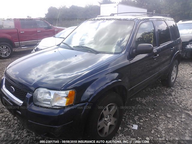 1FMCU94124KB35379 - 2004 FORD ESCAPE LIMITED BLUE photo 2