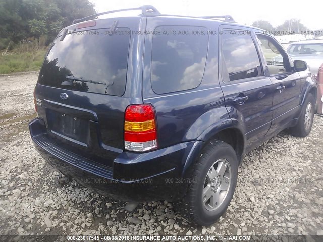 1FMCU94124KB35379 - 2004 FORD ESCAPE LIMITED BLUE photo 4