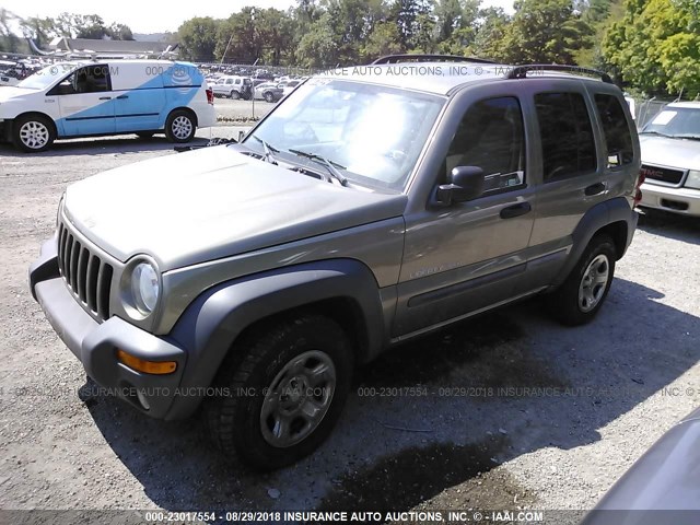 1J4GL48KX3W599276 - 2003 JEEP LIBERTY SPORT/FREEDOM თაფლისფერი ფოტო 2