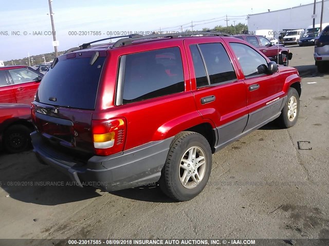 1J4GW48S44C275668 - 2004 JEEP GRAND CHEROKEE LAREDO/COLUMBIA/FREEDOM 红色 照片 4
